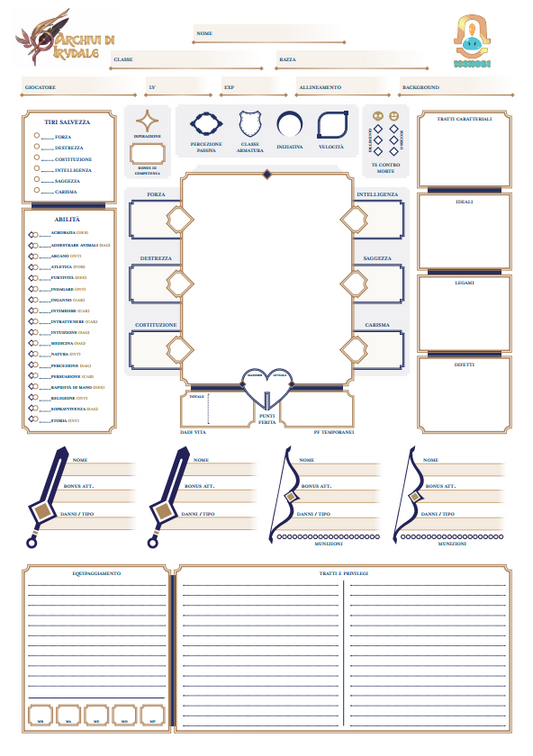 Custom 5e Character sheet