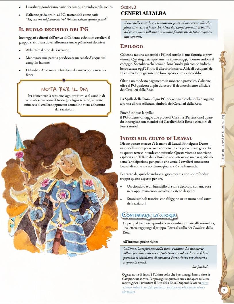 Fields of Auriel are ablaze - FREE 5E intro scenario